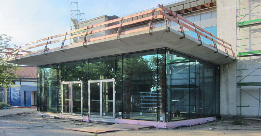NEUES FOYER DER STADTHALLE SCHWABMÜNCHEN NIMMT GESTALT AN!
